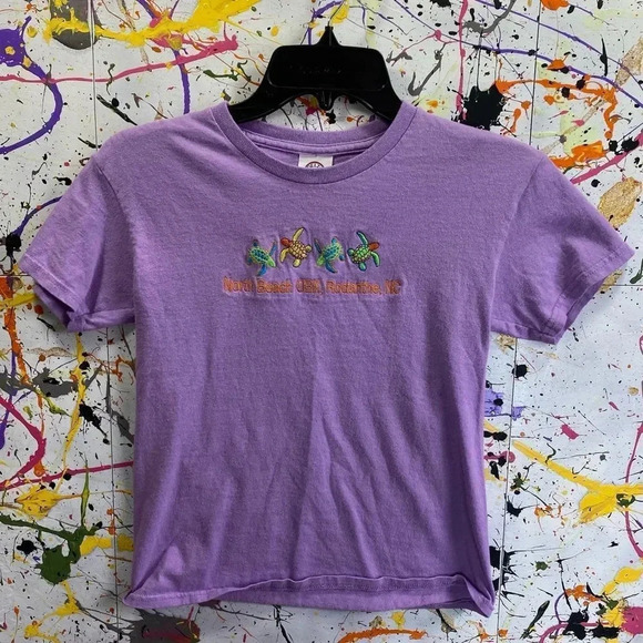 Embroidered OBX, NC Vacation Tee 🐢 - Picture 1 of 2